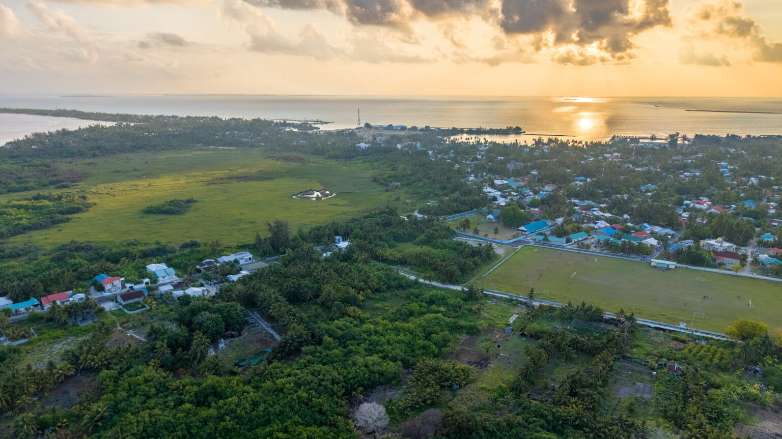 Addu Atoll island landscape guided by local travel agency in Maldives