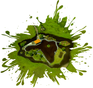 Eco garden wetland landscape in Meedhoo Addu Atoll