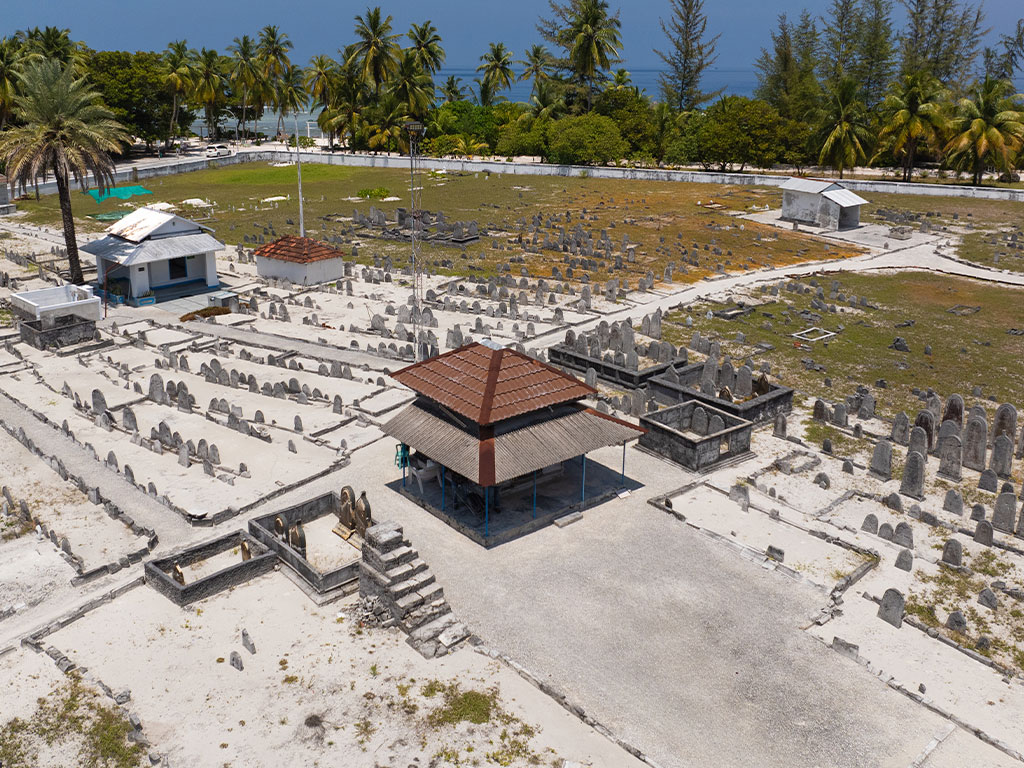 Addu Atoll map for cultural route planning